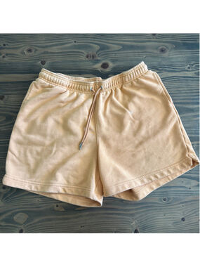 Cozi Athletic Shorts Womens L Orange Drawstring Lounge Gym Shorts